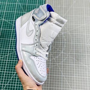 Air Jordan 1 AJ1 High Zoom R2T AJ1 Jordan 1st generation basketball shoes/gray w